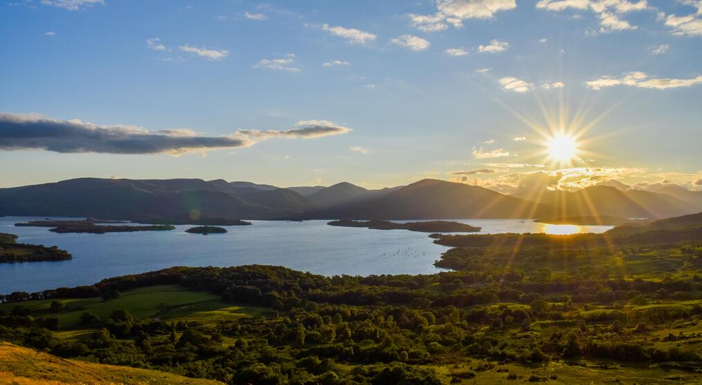 Aussicht vom Conic Hill auf Loch Lomond