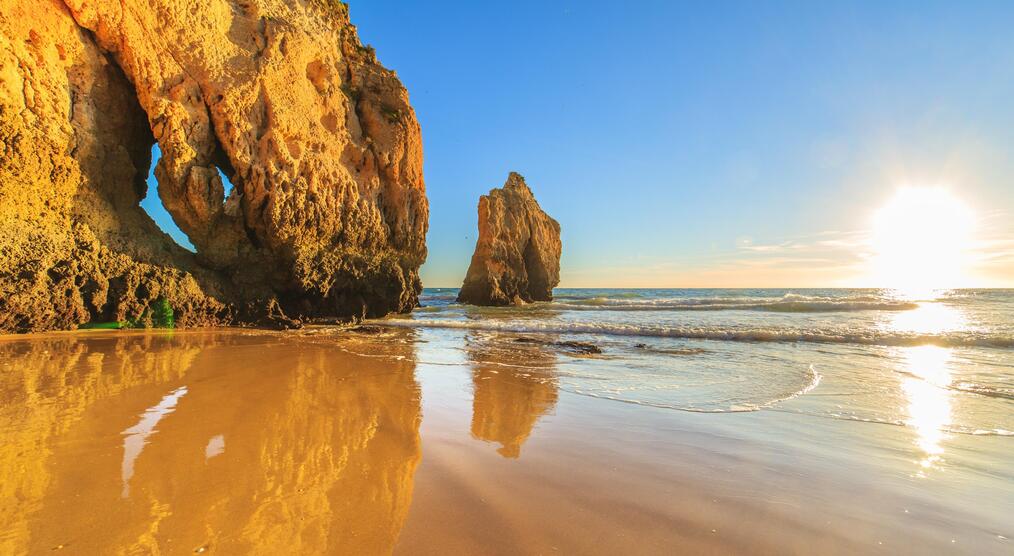 Meerblick Küste Algarve Portugal Reisen 