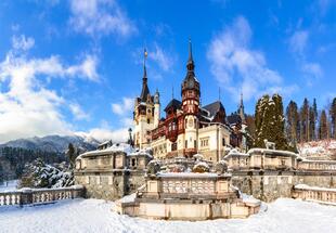 Schloss Peles im Schnee