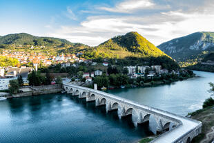 Blick auf Visegrad