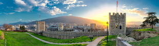 Blick über Skopje von der Festung aus