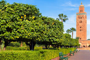 Garten an der Koutoubia Moschee