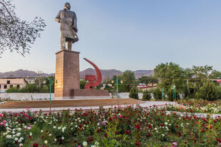 Lenin-Statue in Chodjent 