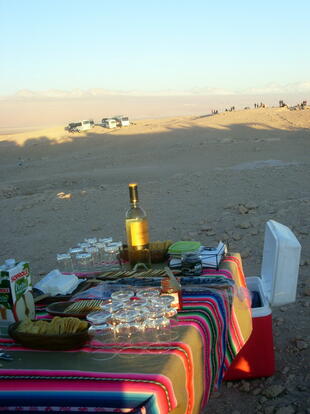 Picknick am Salar de Uyuni