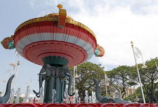 Brunnen im Stadtteil Little India 