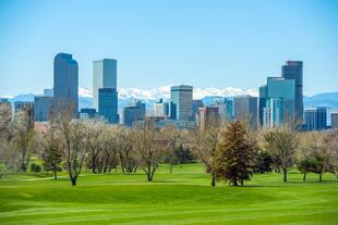 Blick auf Denver Downtown