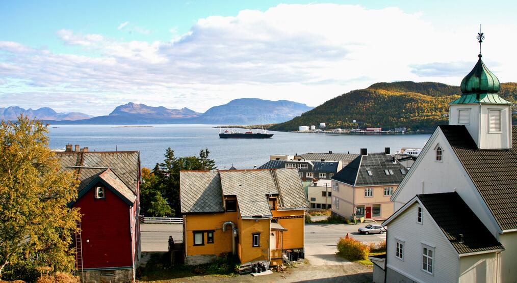 Blick über Harstad