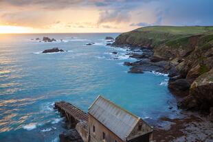 Sonnenuntergang über dem Lizard Point