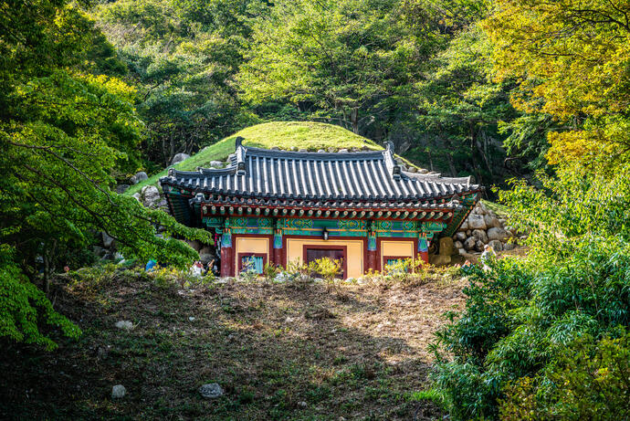 die Seokgulam Grotte in nahe Gyeongju