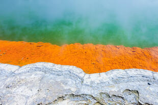 Einzigartige Farben in Rotorua 