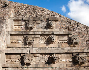 Pyramide in Teotihuacán