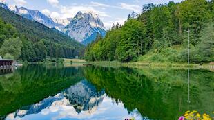 Rießersee mit Bergpanorama