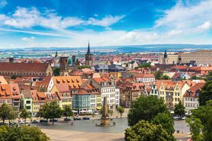 Panorama von Erfurt