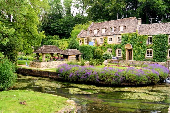 Pittoresker Englischer Garten in Bibury