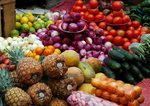 Frisches Obst und Gemüse