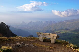 Sonnenuntergang im Simien-Gebirge