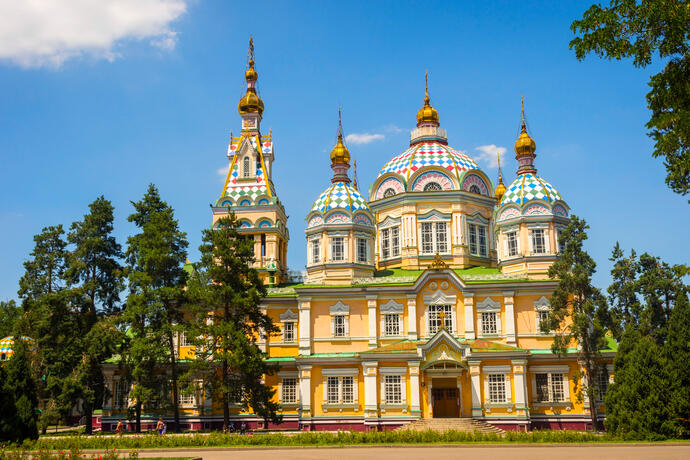 Zenkov Kathedrale in Almaty 