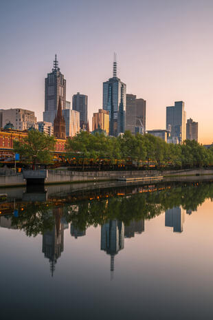 Melbourne am Yarra River 