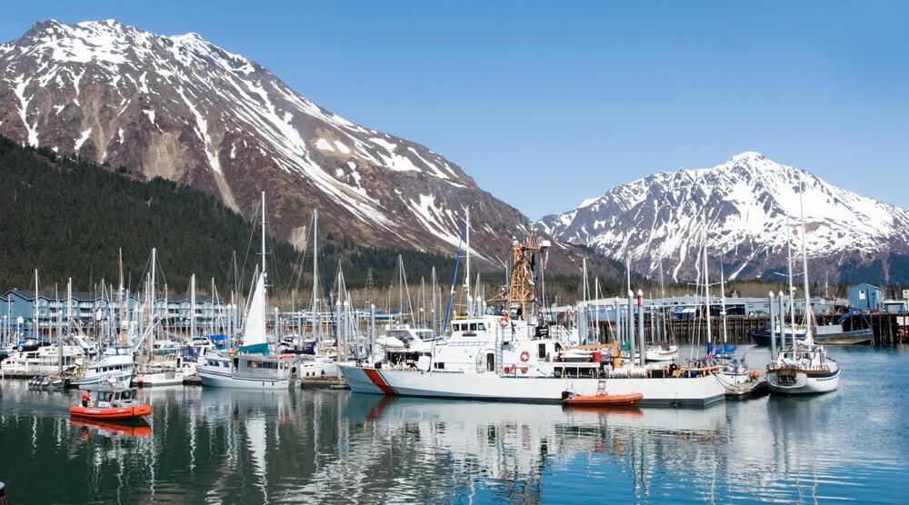 Boote im Hafen von Seward