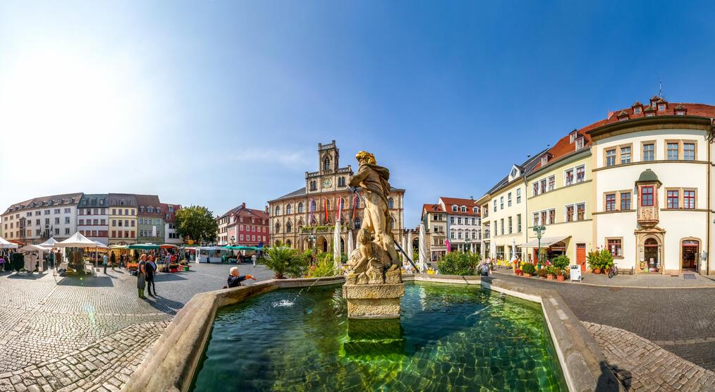 Marktplatz und Altstadt Weimar