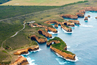 Luftansicht der 12 Apostles 