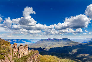 Blick auf Blue Mountains