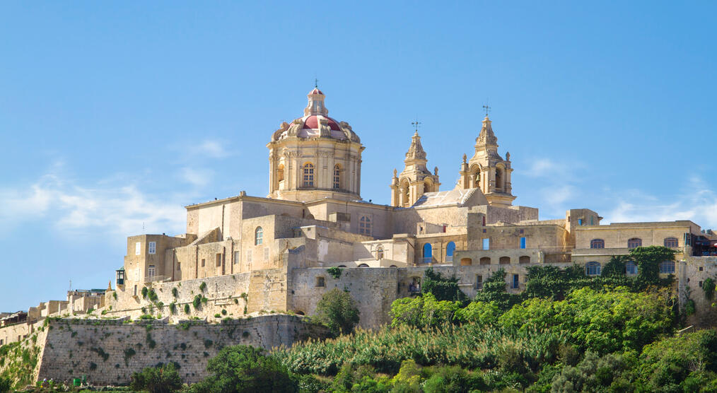 Blick auf Mdina