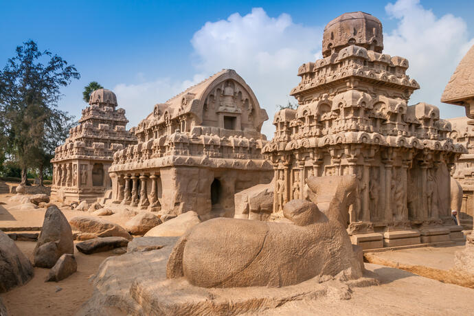 Fünf Rathas in Mahabalipuram