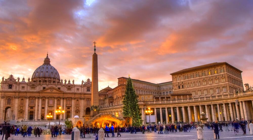 St. Peter's Square an Weihnachten