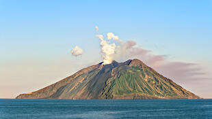 Blick auf Stromboli