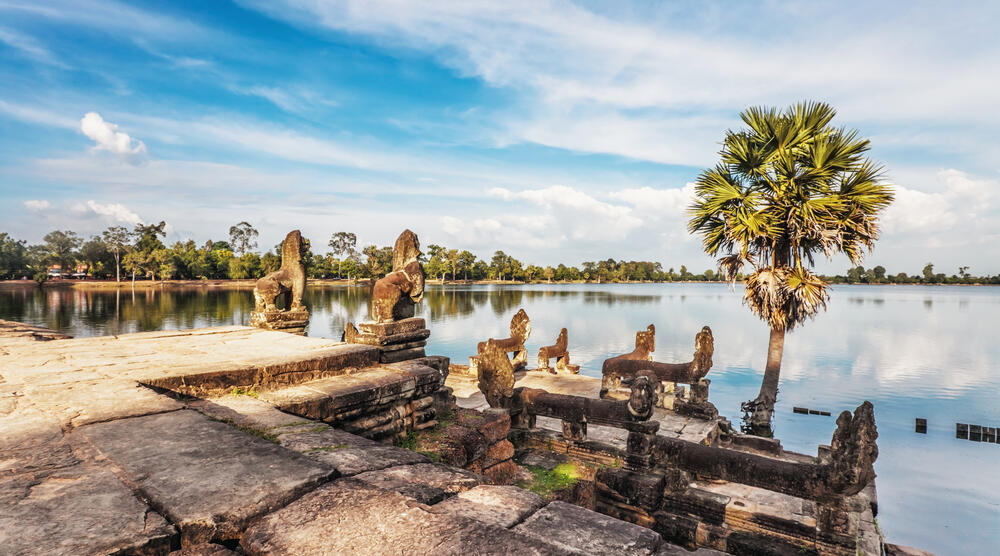 Fluss in Angkor Wat 