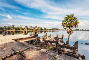 Fluss in Angkor Wat 