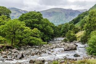 Fluss Derwent durch Borrowdale