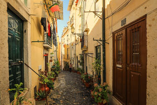 Alfama in Lissabon 