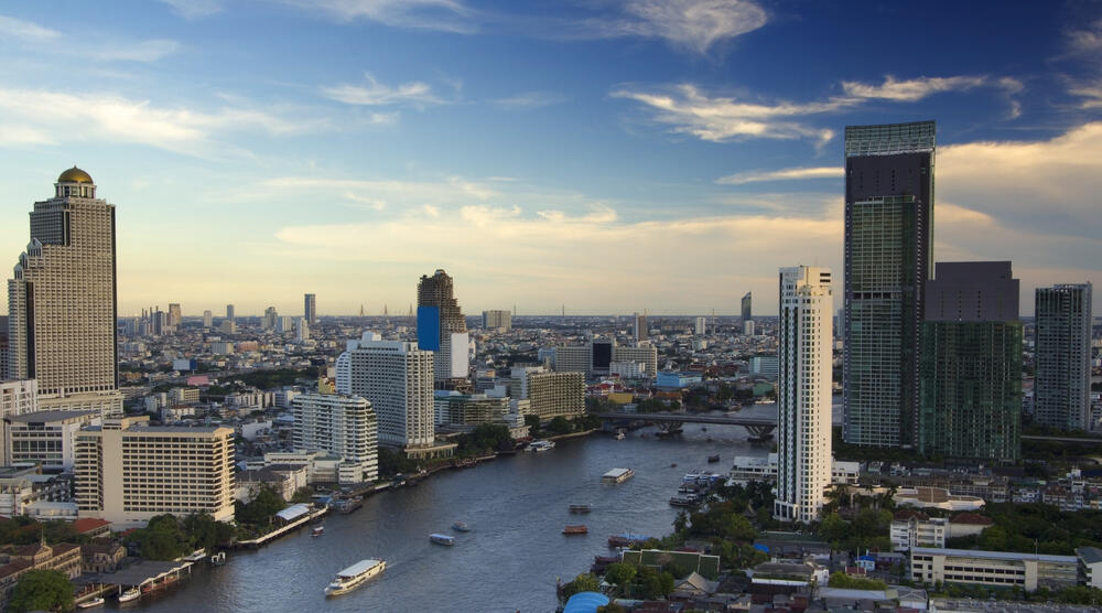 Blick auf Bangkok