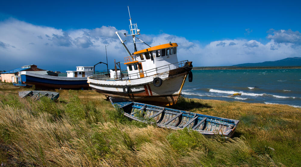 Schiffe in Puerto Natales