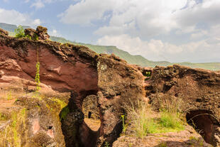 Landschaft von Lalibela