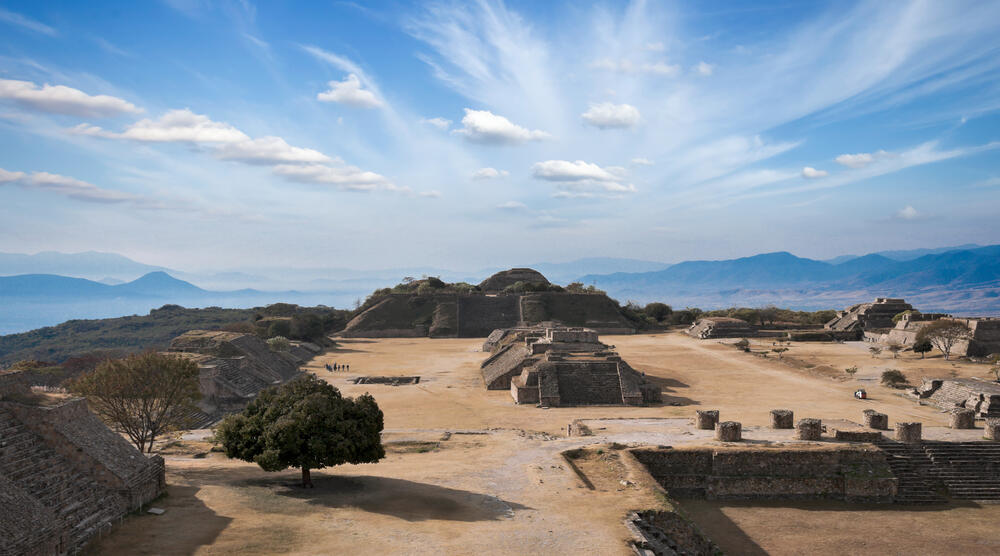 Blick auf Monte Alban