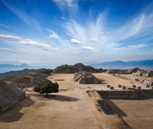 Blick auf Monte Alban