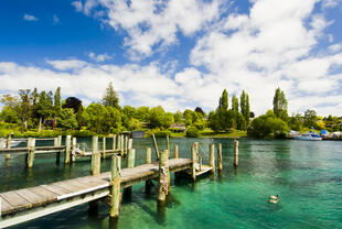 Lake Taupo im Tongariro Nationalpark