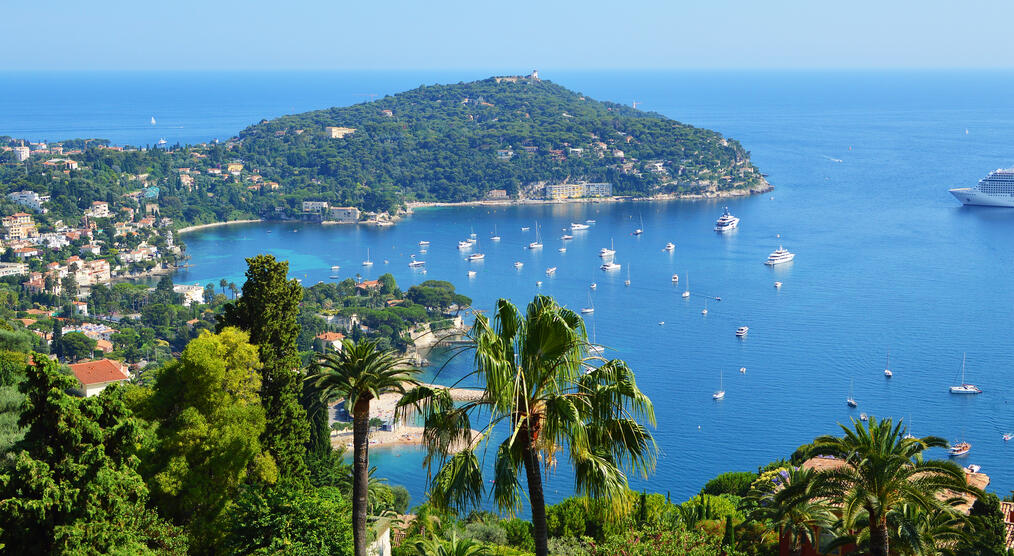 Panorama der Côte d'Azur