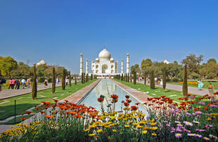 Blick auf das Taj Mahal