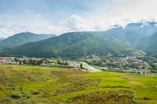 Blick auf Thimphu