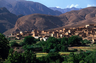 Das Tal an der Straße der Kasbah