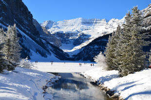 Lake Louise im Winter 