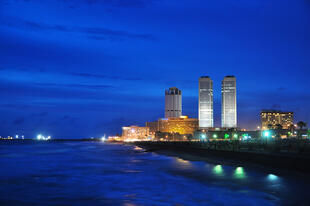 Galle Face Green bei Nacht