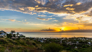 Saint Gilles les Bain bei Sonnenuntergang 