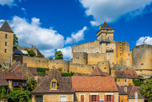 Ansicht des Chateau Castelnaud 