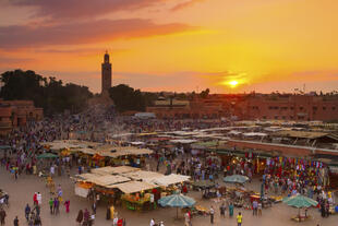 Der große Marktplatz Djemaa el Fna