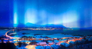 Nordlichter über Tromsø